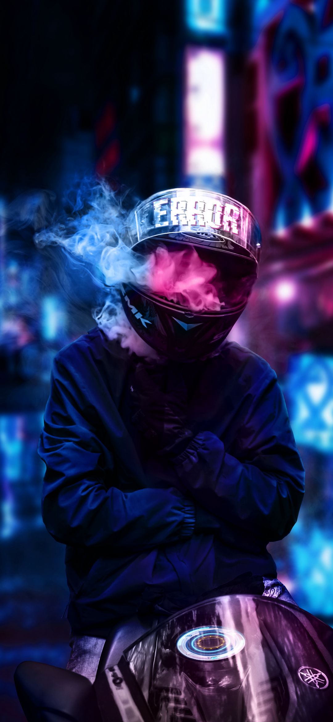 Error Helmet Rider - cyberpunk wallpaper for OpersCraft
