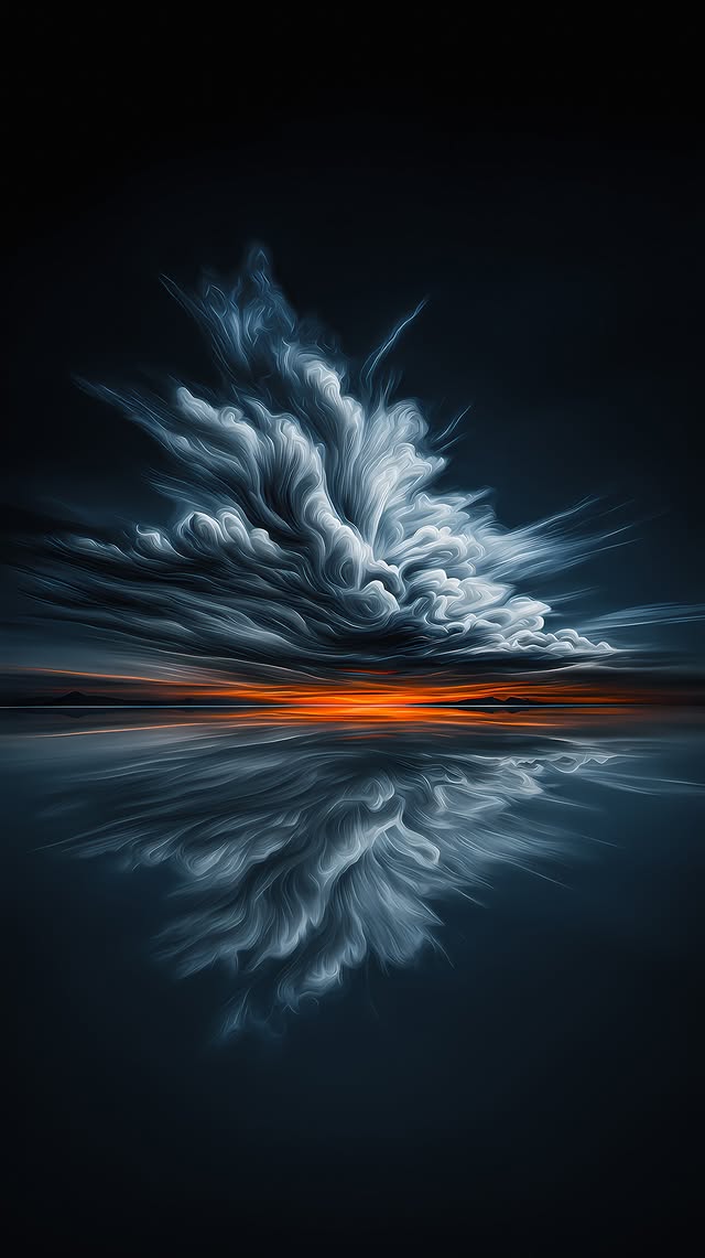 Ethereal Cloud Reflection - abstract wallpaper for OpersCraft