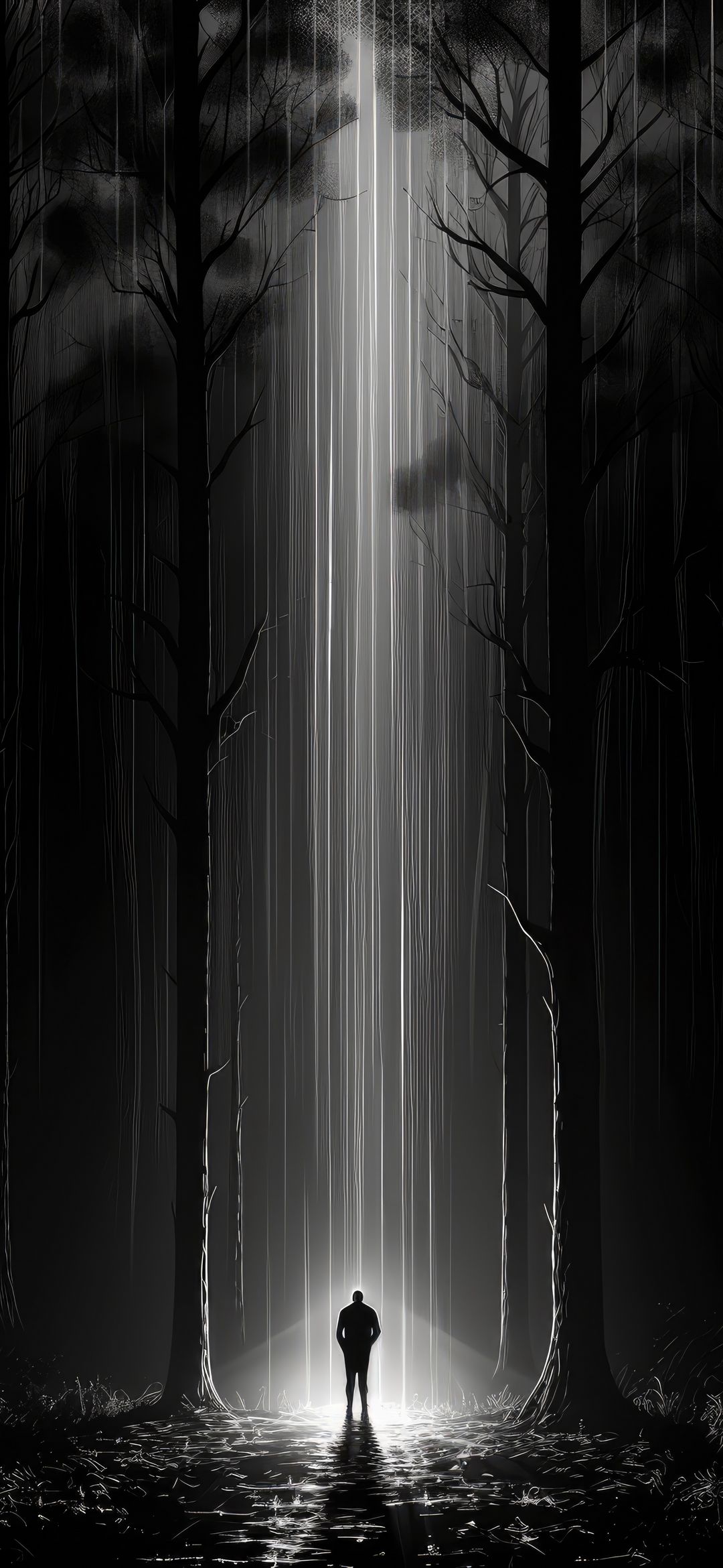 Ethereal Forest Encounter - forest wallpaper for OpersCraft