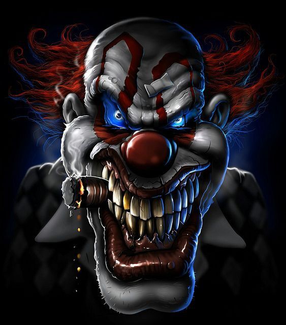 Evil Clown Cigar - horror wallpaper for OpersCraft
