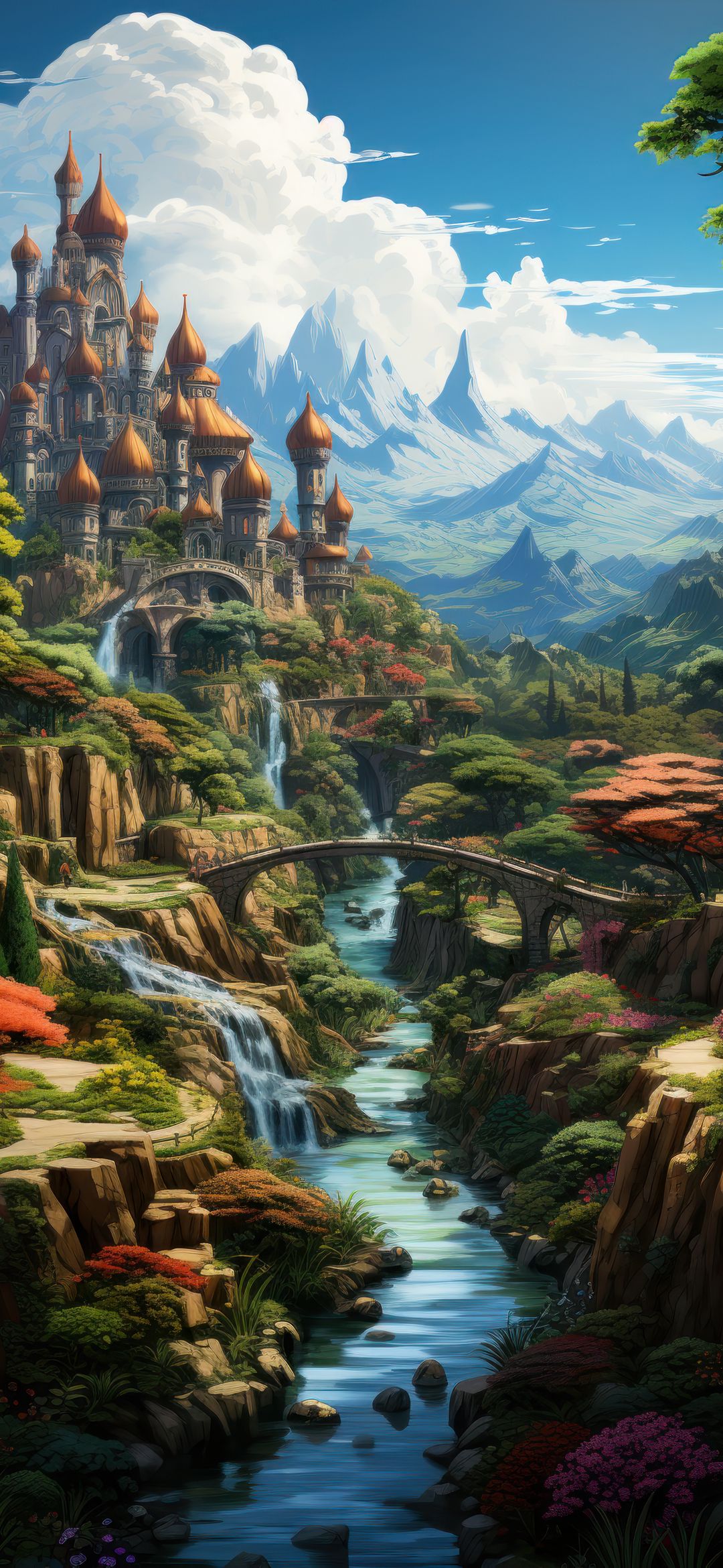 Fantasy Castle Landscape - fantasy wallpaper for OpersCraft