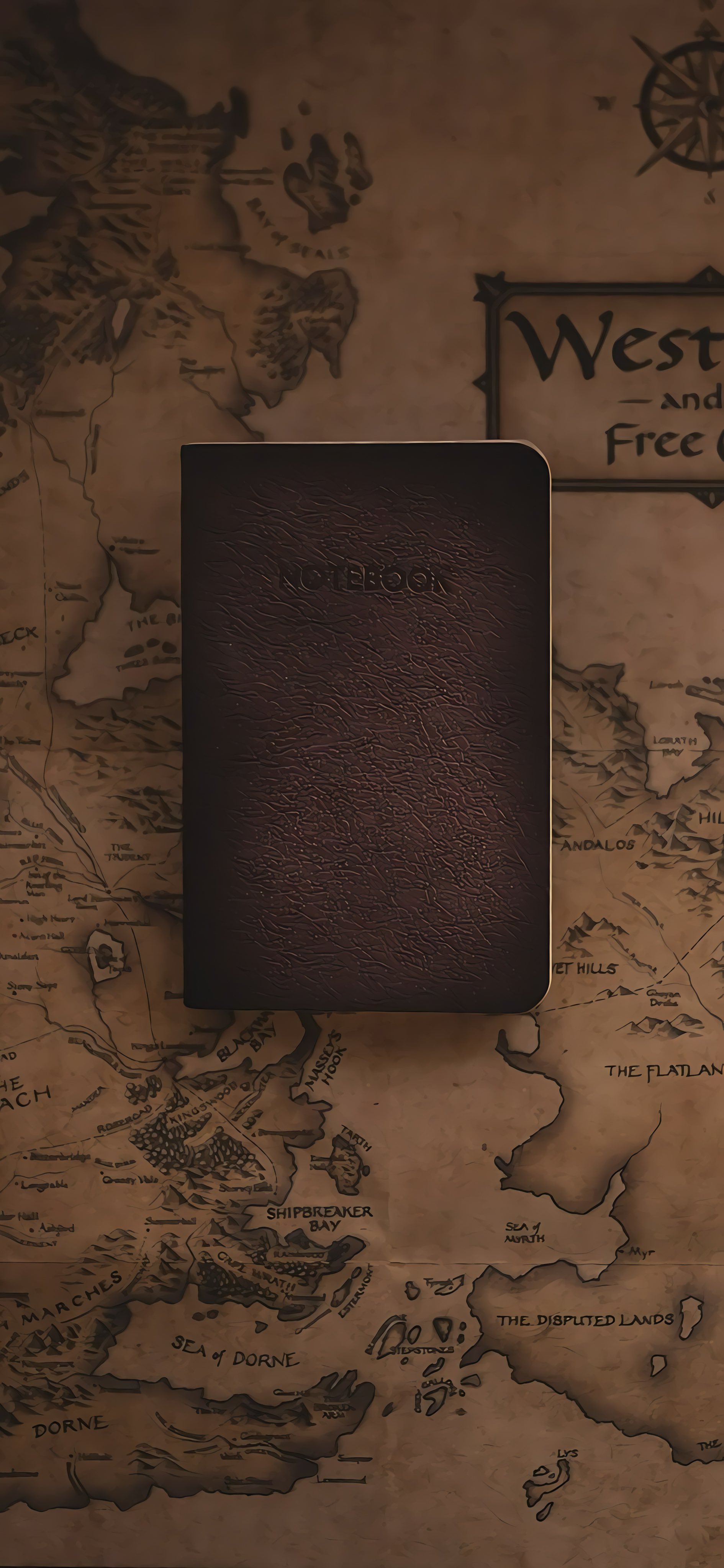 Fantasy Map and Notebook - fantasy wallpaper for OpersCraft