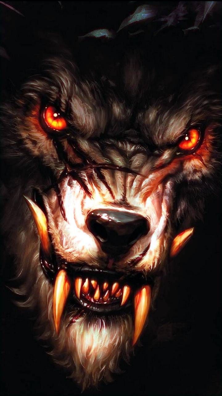 Fearsome Werewolf Gaze - monster wallpaper for OpersCraft