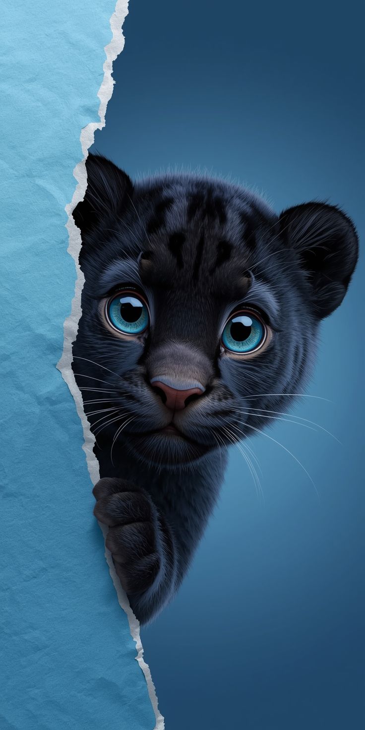 Cute Black Panther Cub - leopard wallpaper for OpersCraft