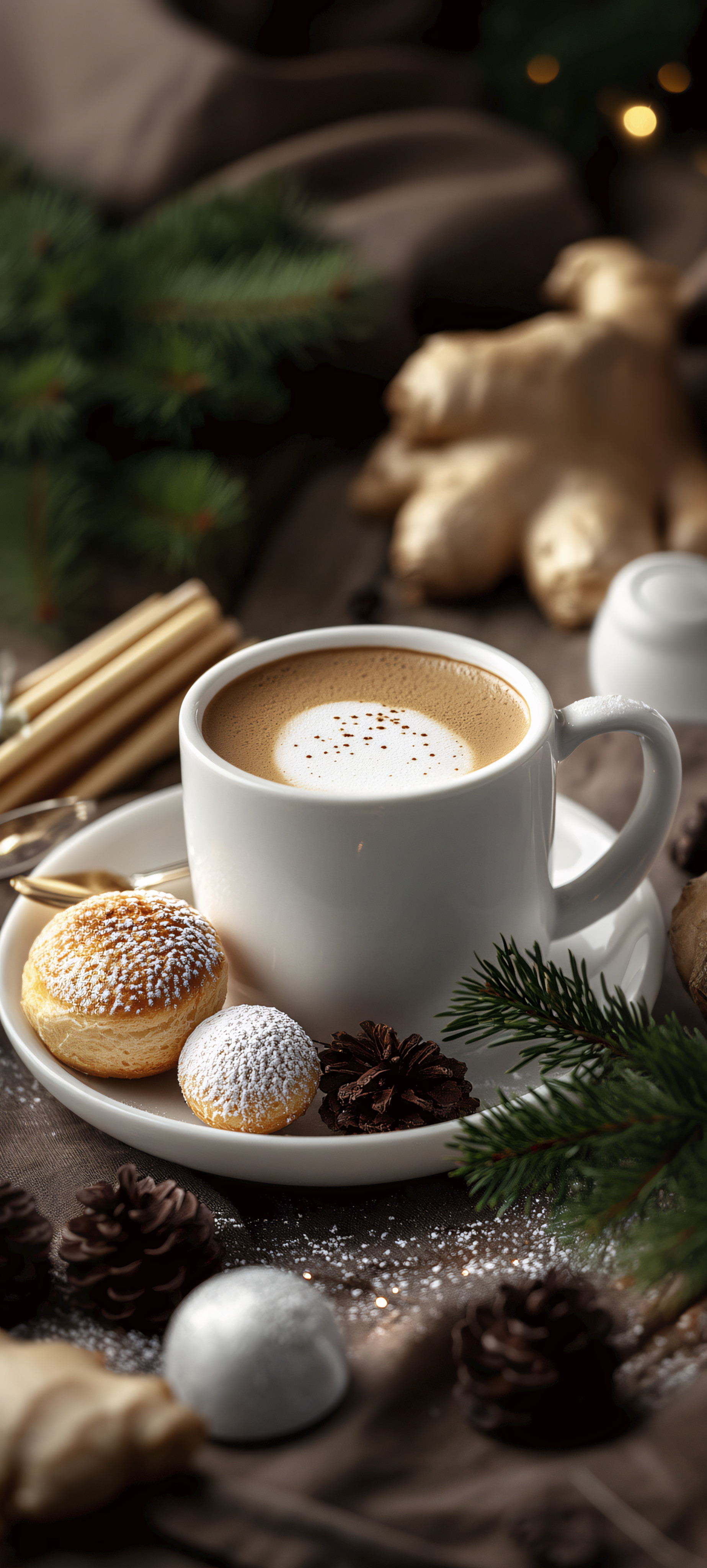 Festive Coffee and Treats - christmas wallpaper for OpersCraft
