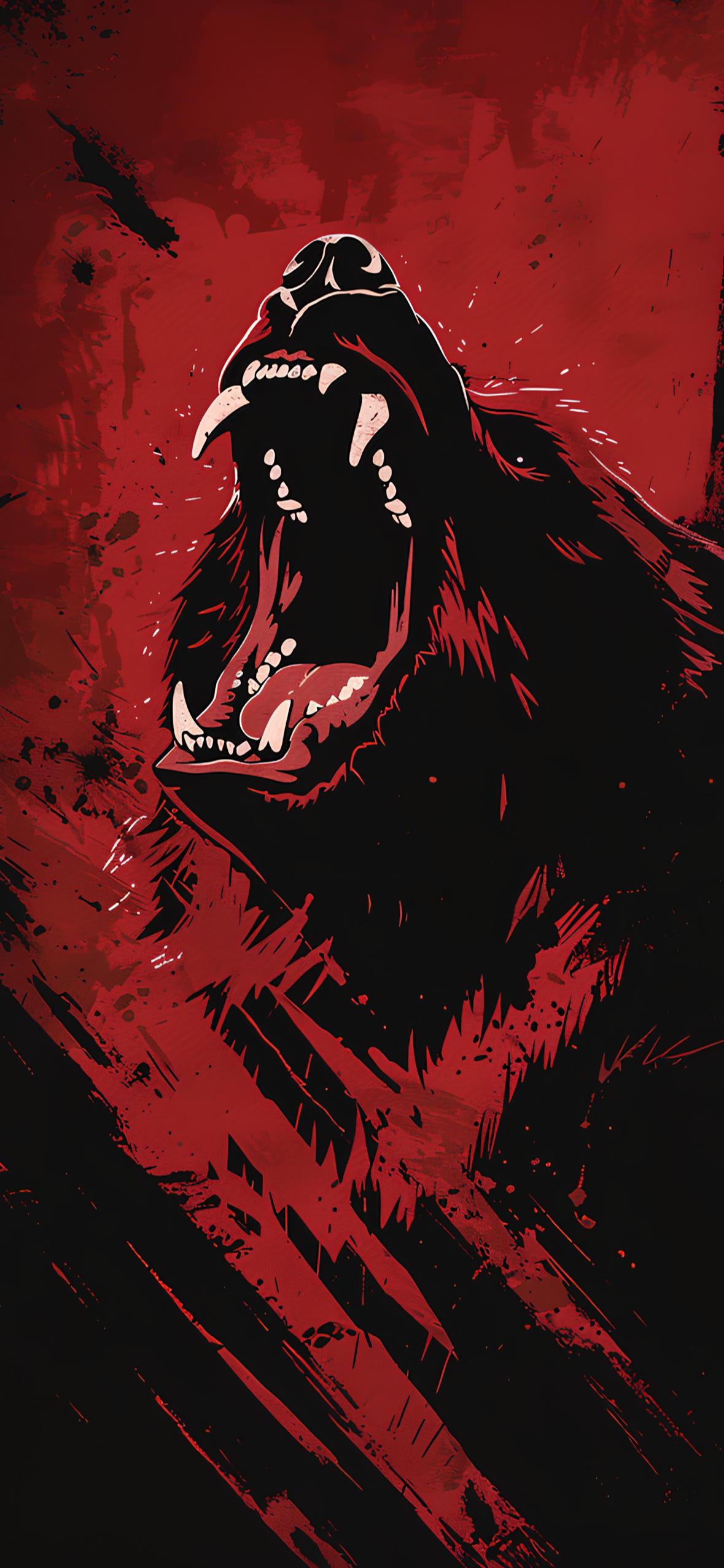Fierce Black Wolf - ghetto wallpaper for OpersCraft