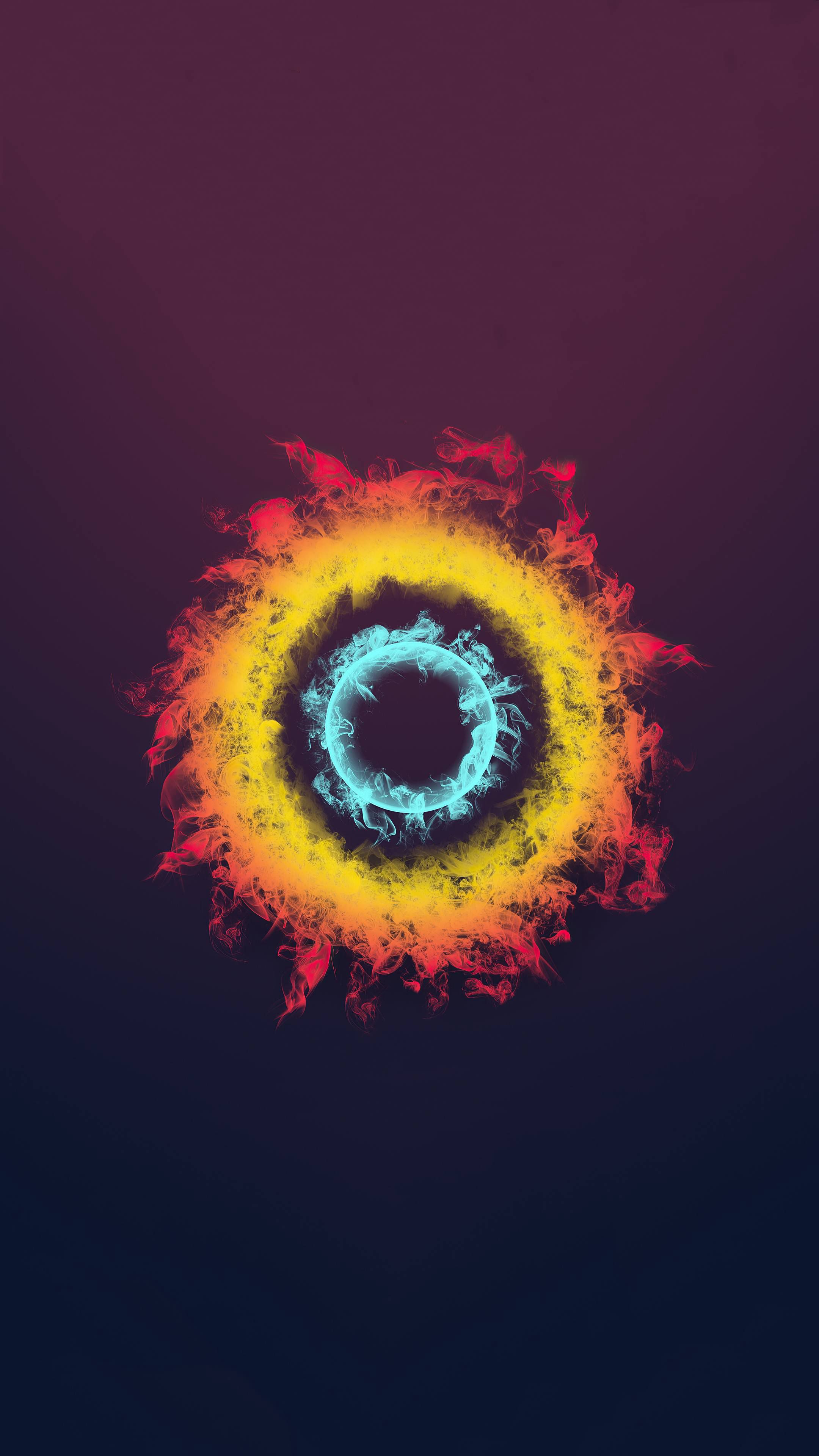 Fiery Cosmic Ring - abstract wallpaper for OpersCraft
