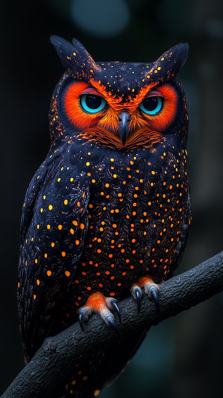 Fiery Eyed Owl - animals wallpaper for OpersCraft