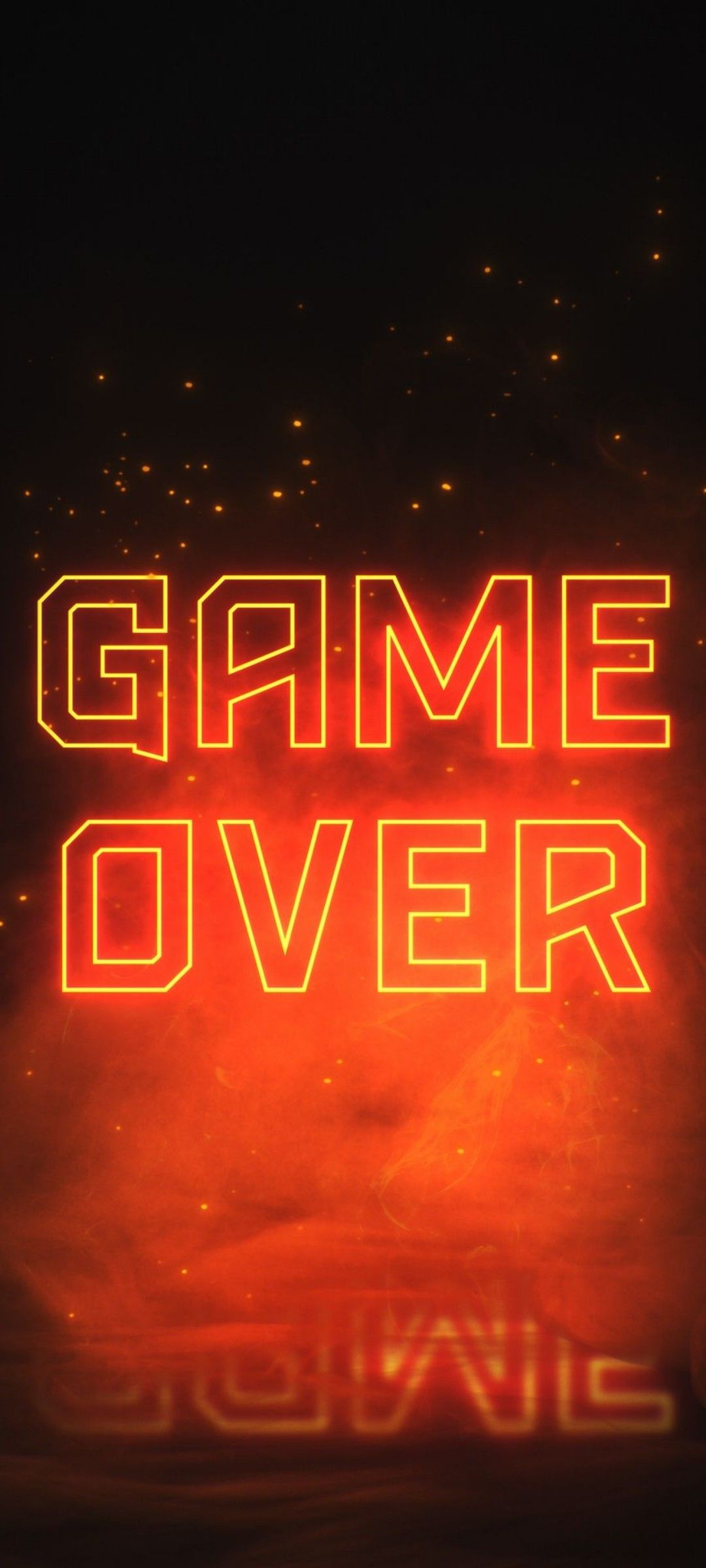 Fiery Game Over Screen - gaming wallpaper for OpersCraft