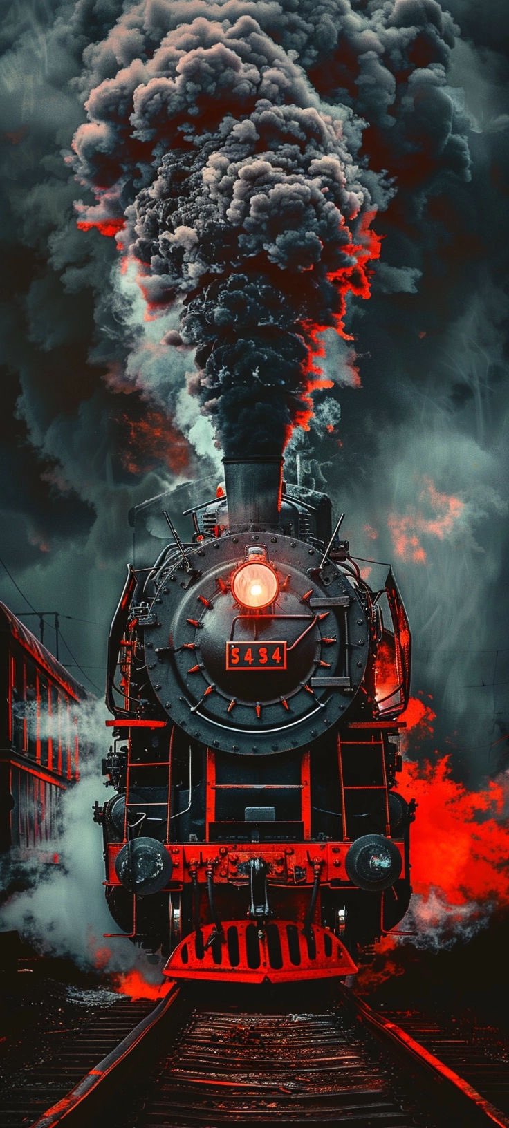 Fiery Steam Train - train wallpaper for OpersCraft