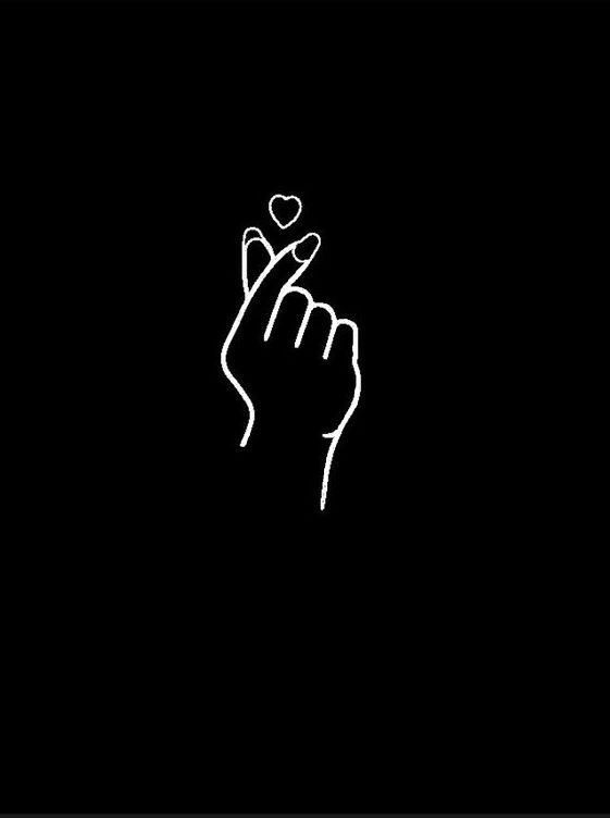 Finger Heart Gesture - minimal wallpaper for OpersCraft