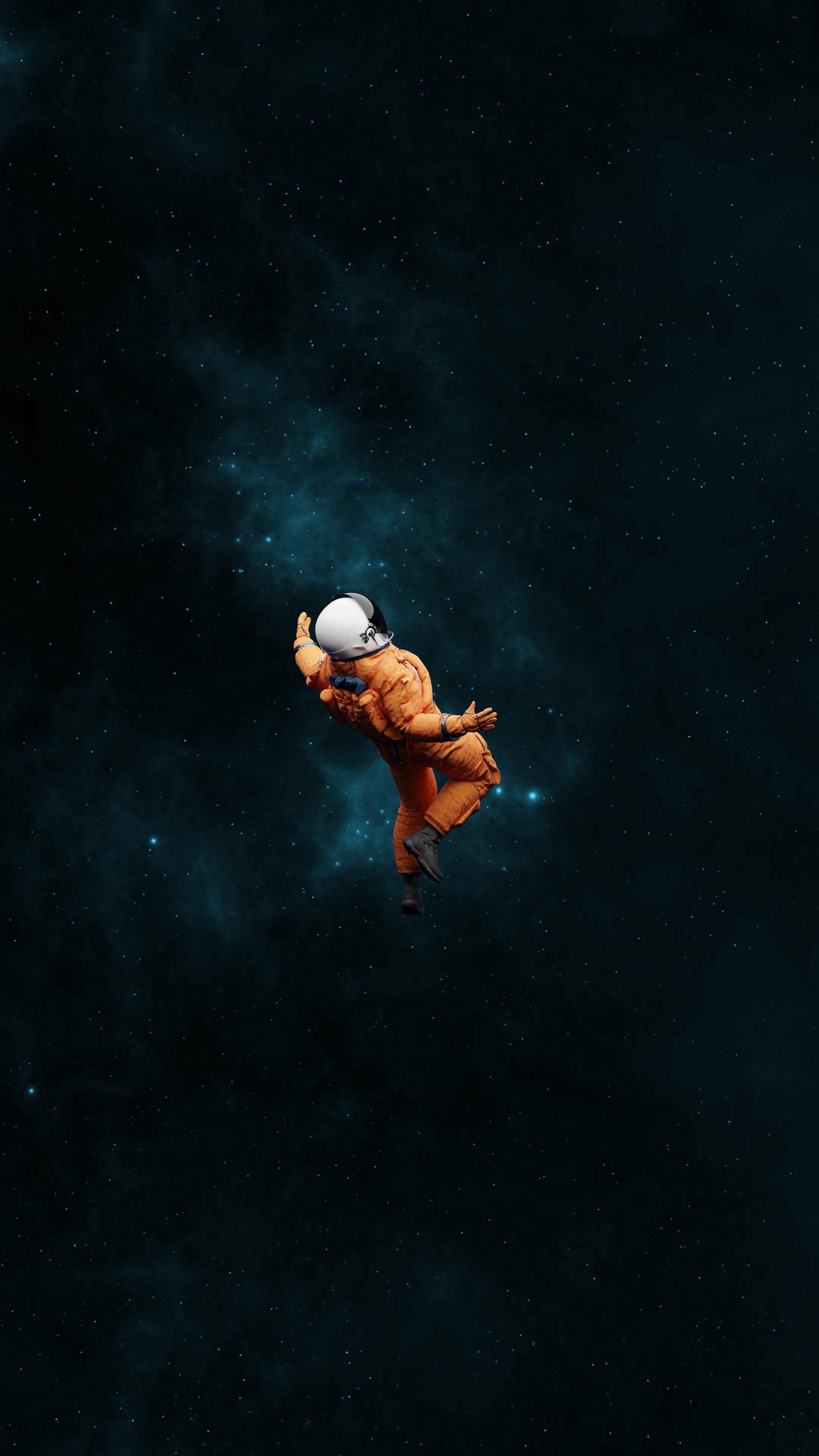 Floating Astronaut in Space - astronaut wallpaper for OpersCraft