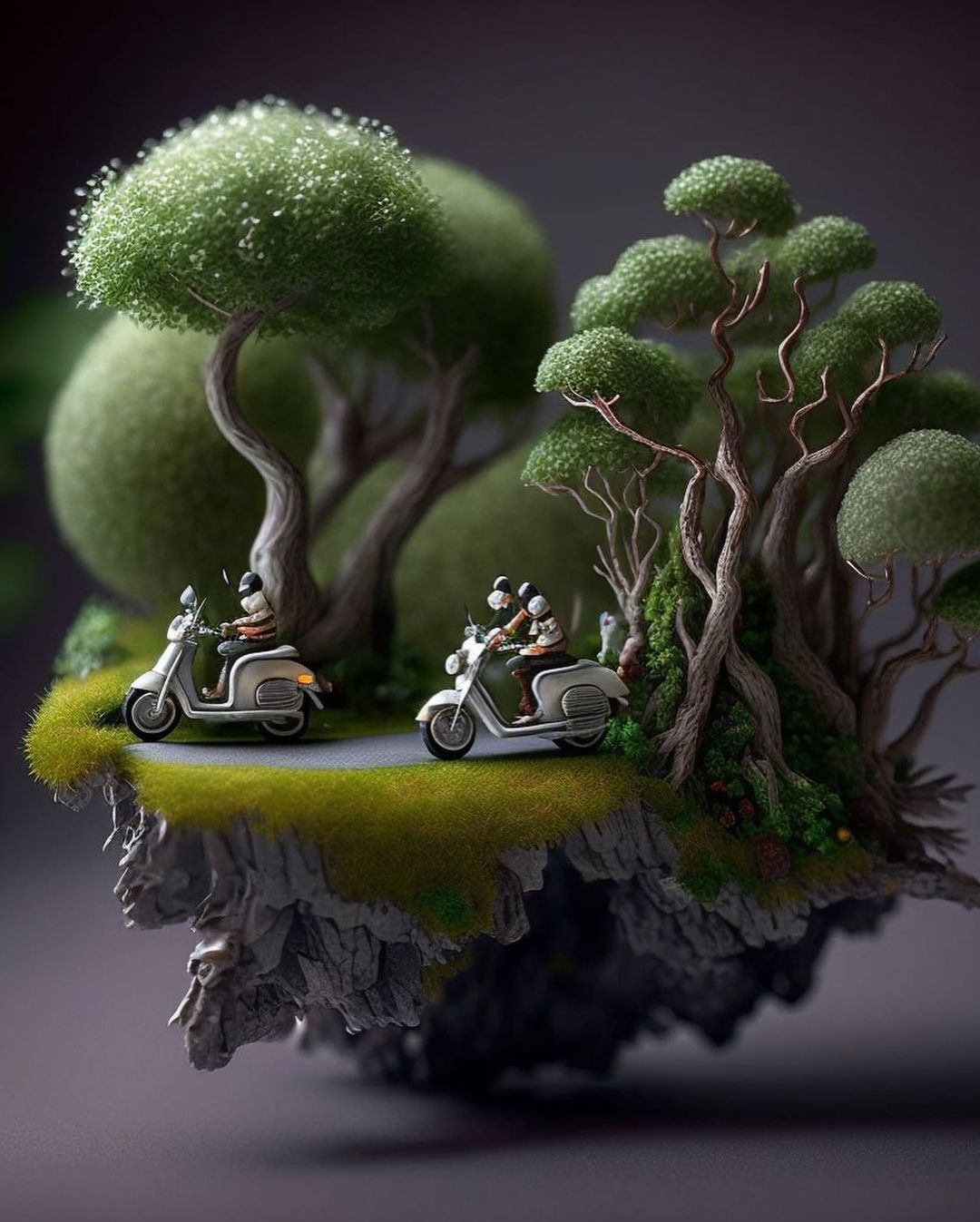 Floating Island Scooters - fantasy wallpaper for OpersCraft