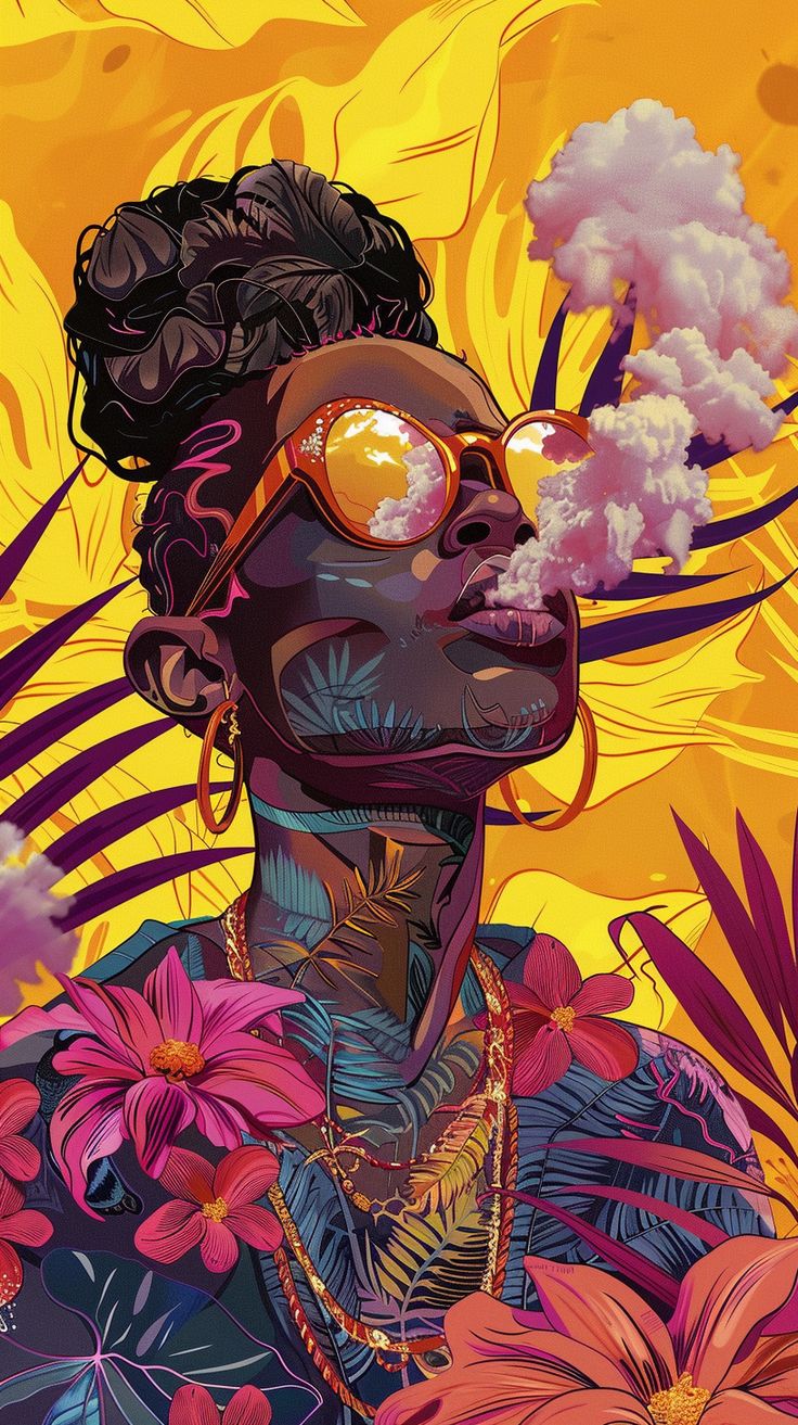 Floral Haze Portrait - ghetto wallpaper for OpersCraft