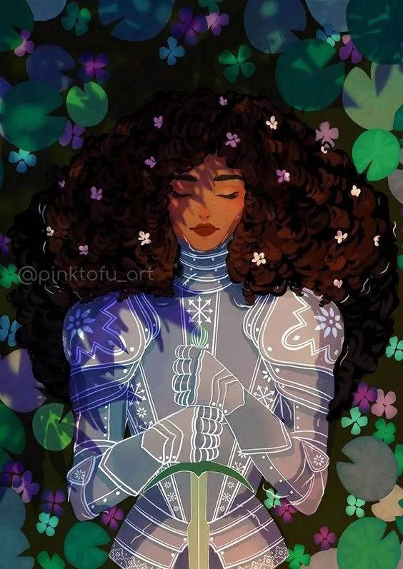 Floral Knight Contemplation - fantasy wallpaper for OpersCraft