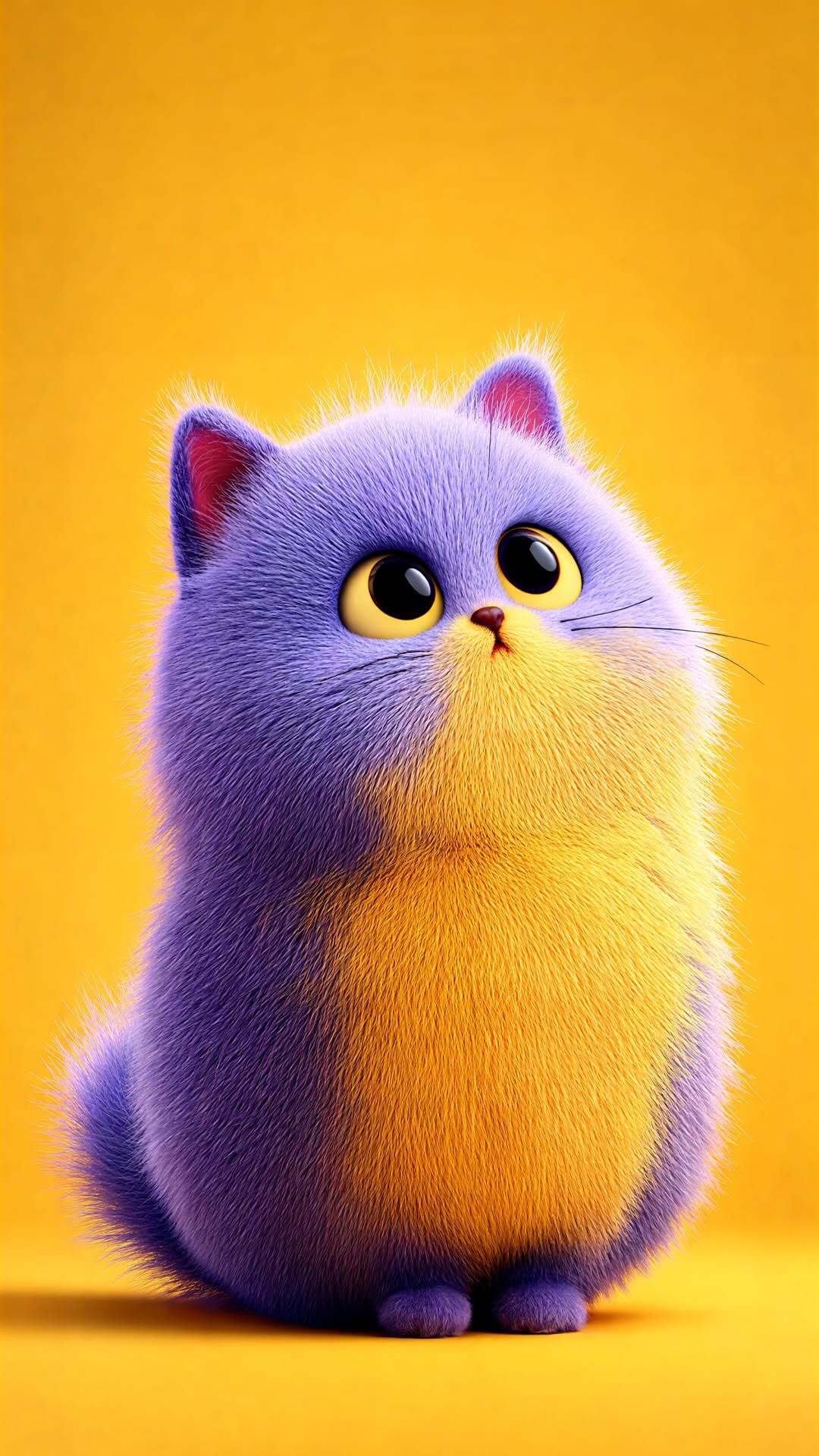 Fluffy Purple Cat - cat wallpaper for OpersCraft