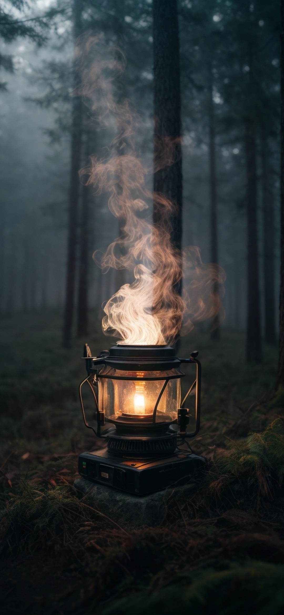 Forest Lantern Glow - landscape wallpaper for OpersCraft