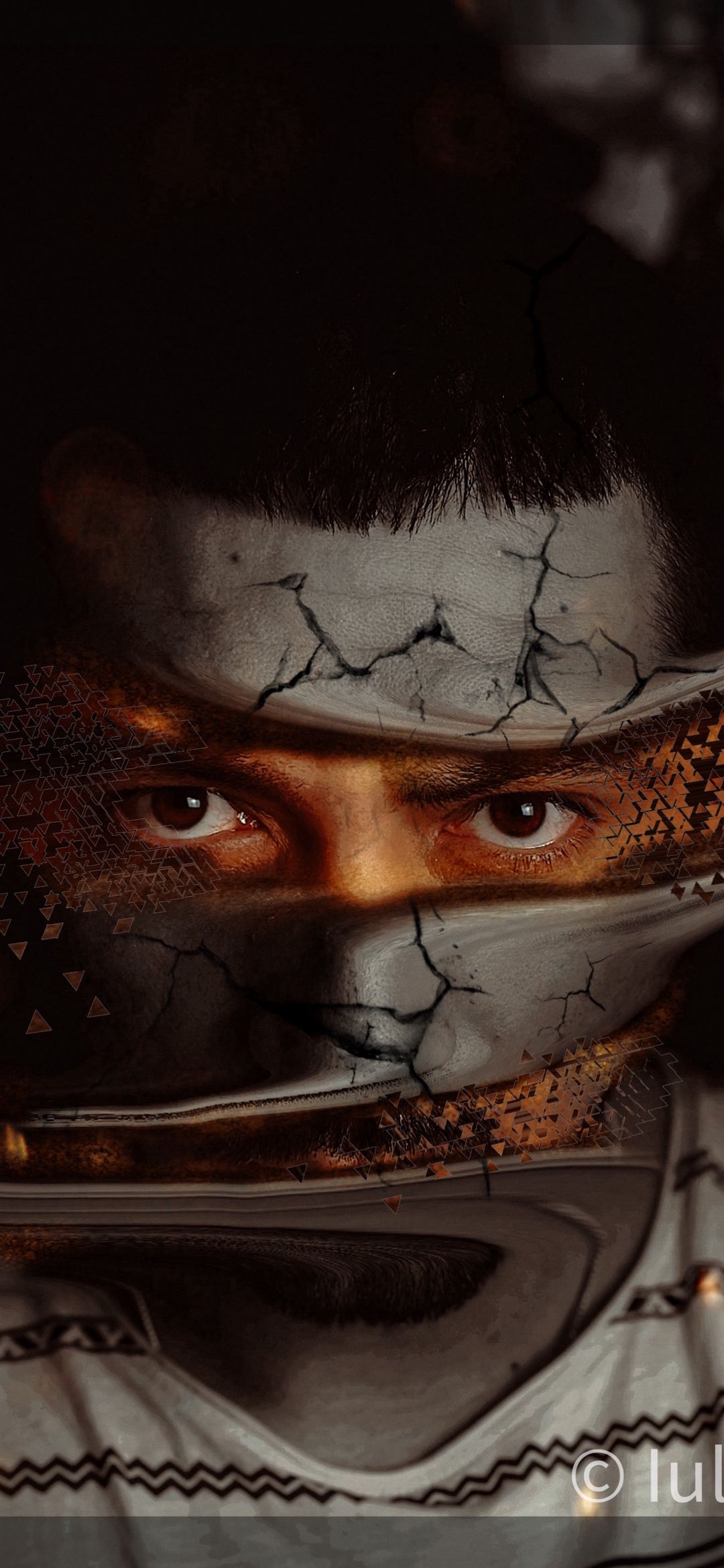 Fractured Gaze Portrait - abstract wallpaper for OpersCraft