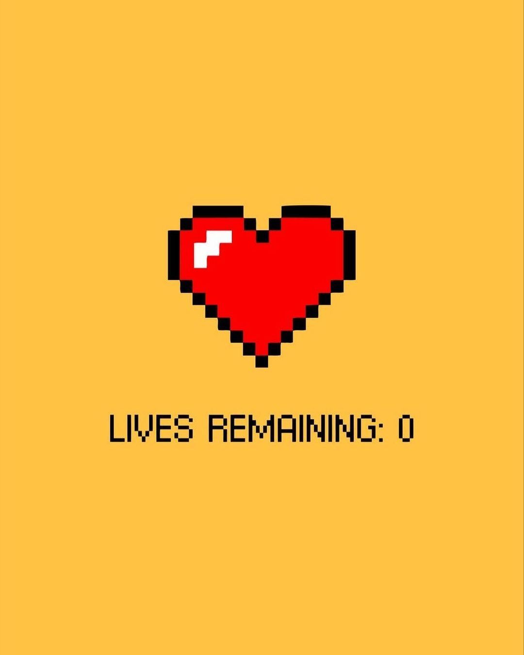 Game Over Pixel Heart - games wallpaper for OpersCraft