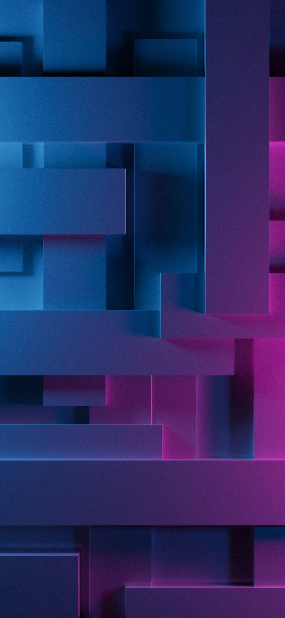 Geometric Blue Pink Blocks - abstract wallpaper for OpersCraft
