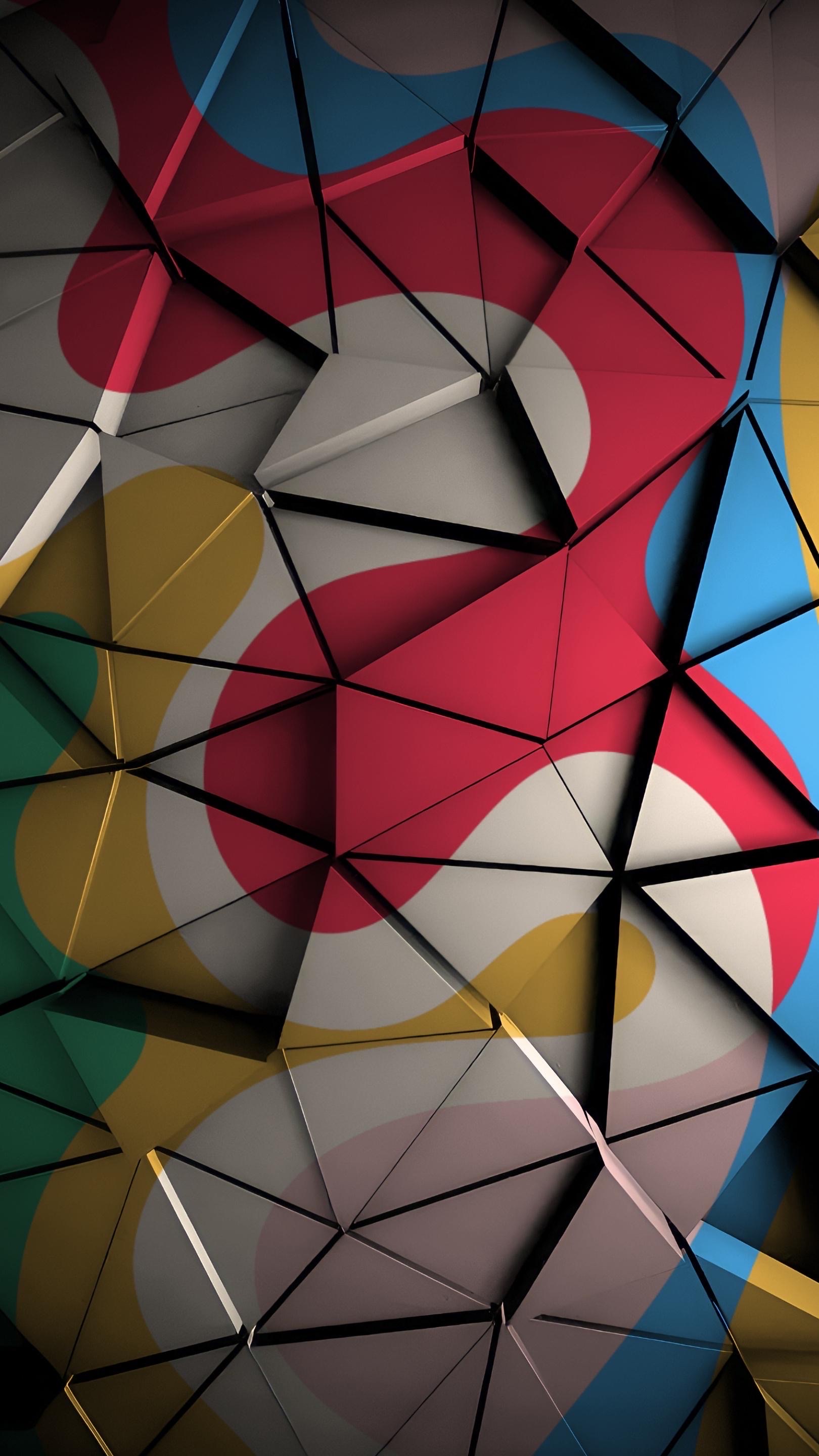 Geometric Colorful Triangles - abstract wallpaper for OpersCraft