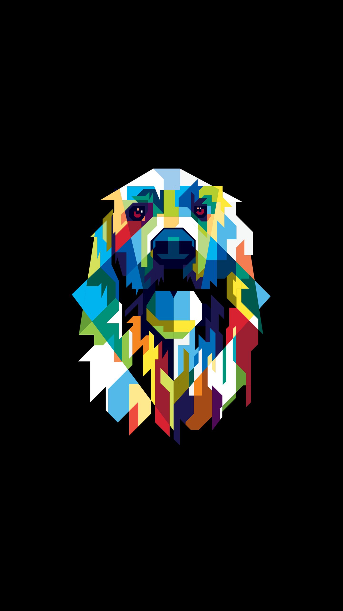 Geometric Dog Portrait - dog wallpaper for OpersCraft