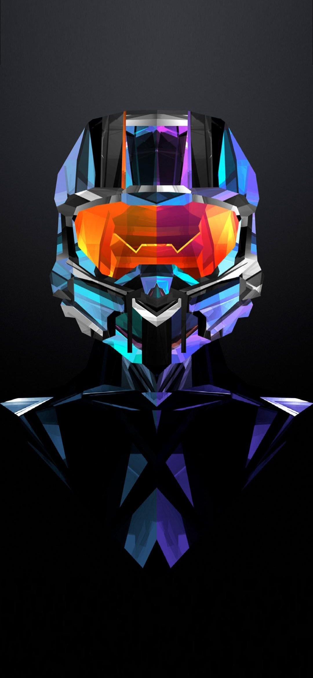 Geometric Helmet Abstraction - abstract wallpaper for OpersCraft