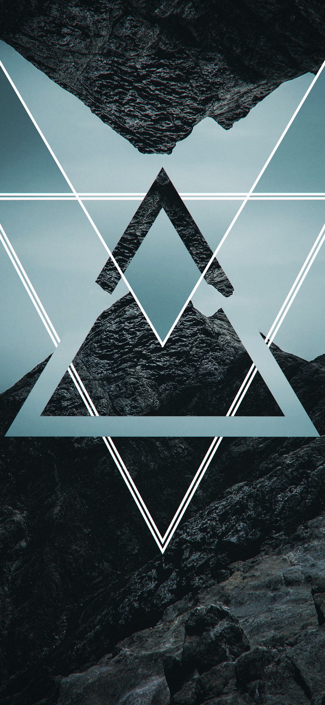 Geometric Mountainscape Abstract - abstract wallpaper for OpersCraft