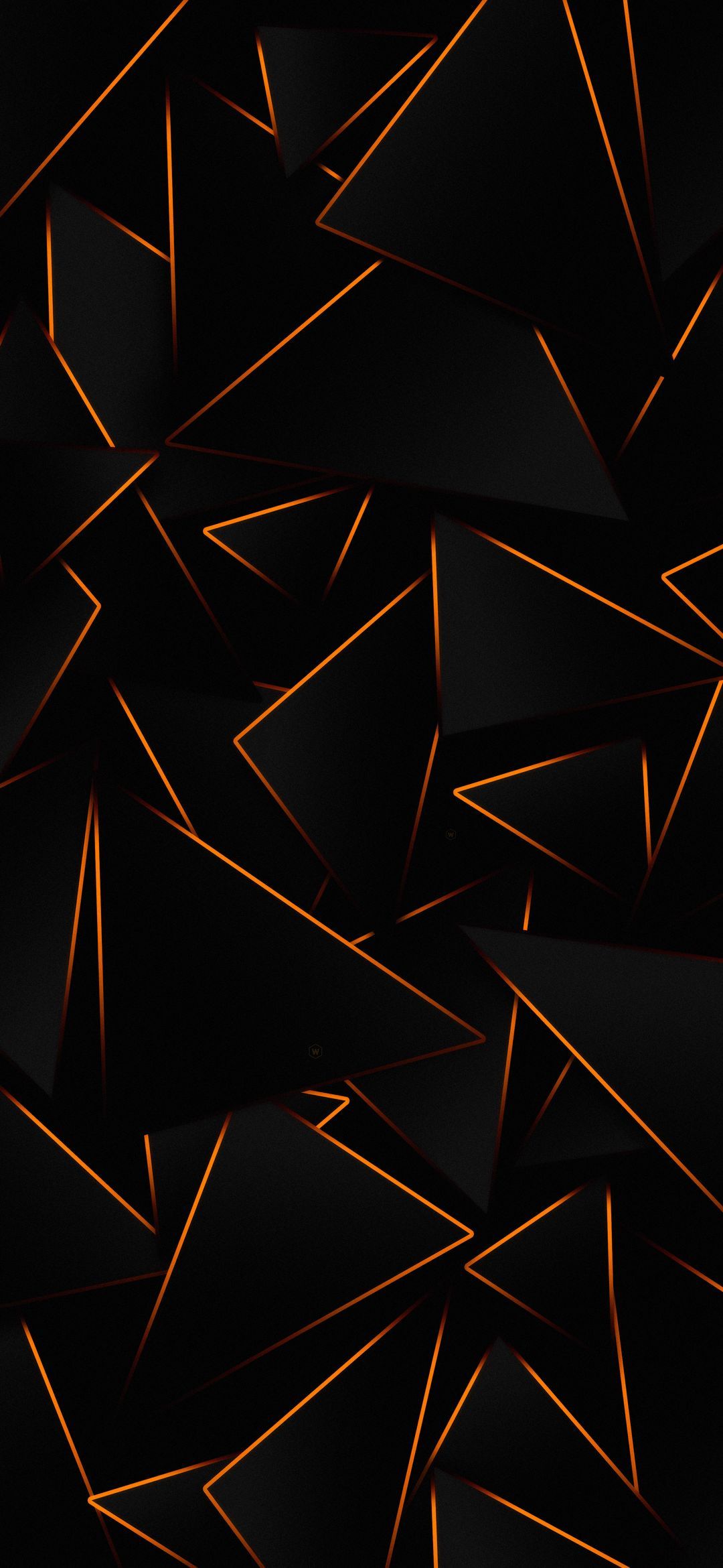 Geometric Orange Triangles - geometric wallpaper for OpersCraft