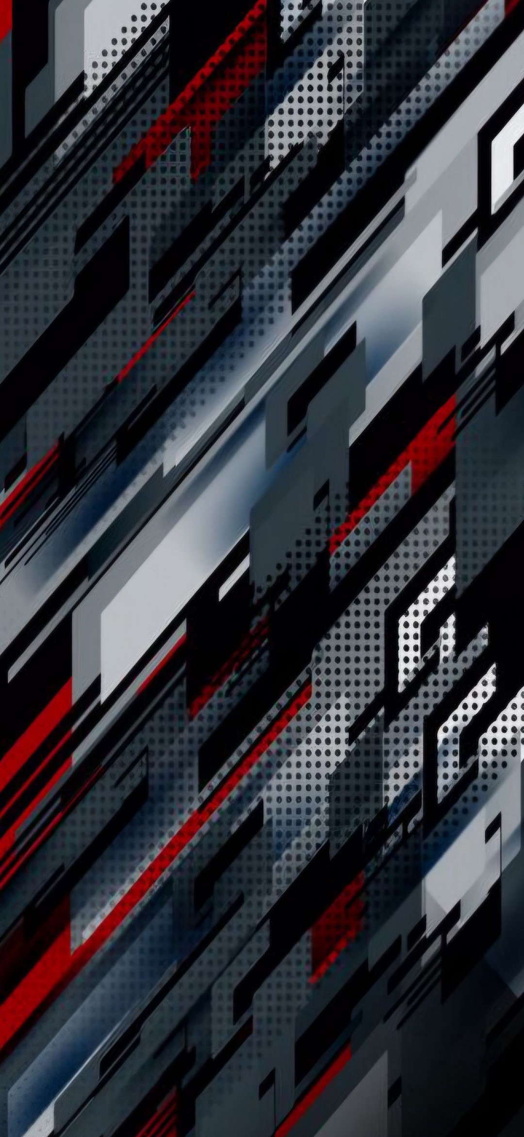 Geometric Red and Black - abstract wallpaper for OpersCraft