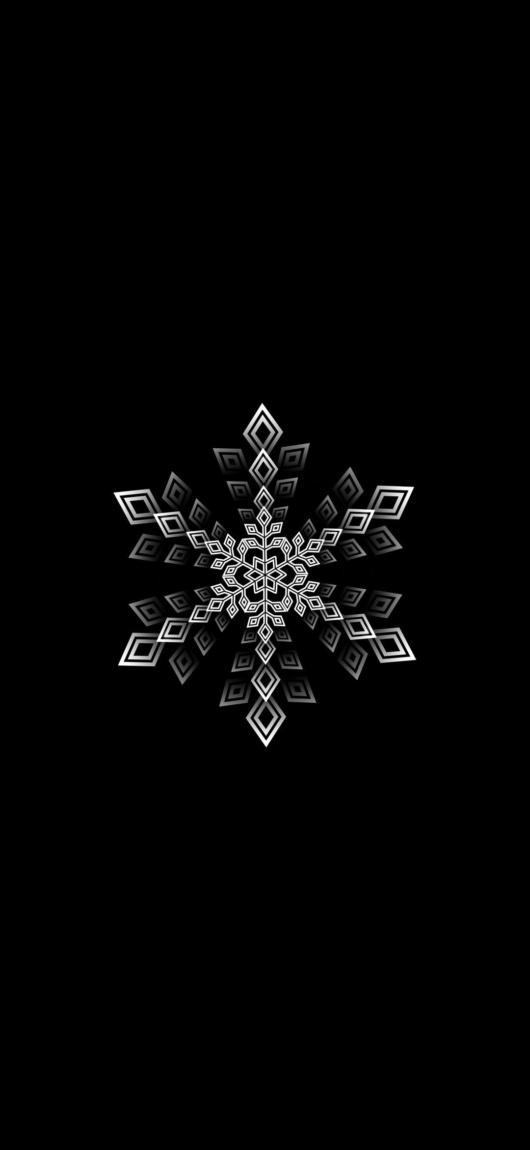 Geometric Snowflake Design - minimal wallpaper for OpersCraft