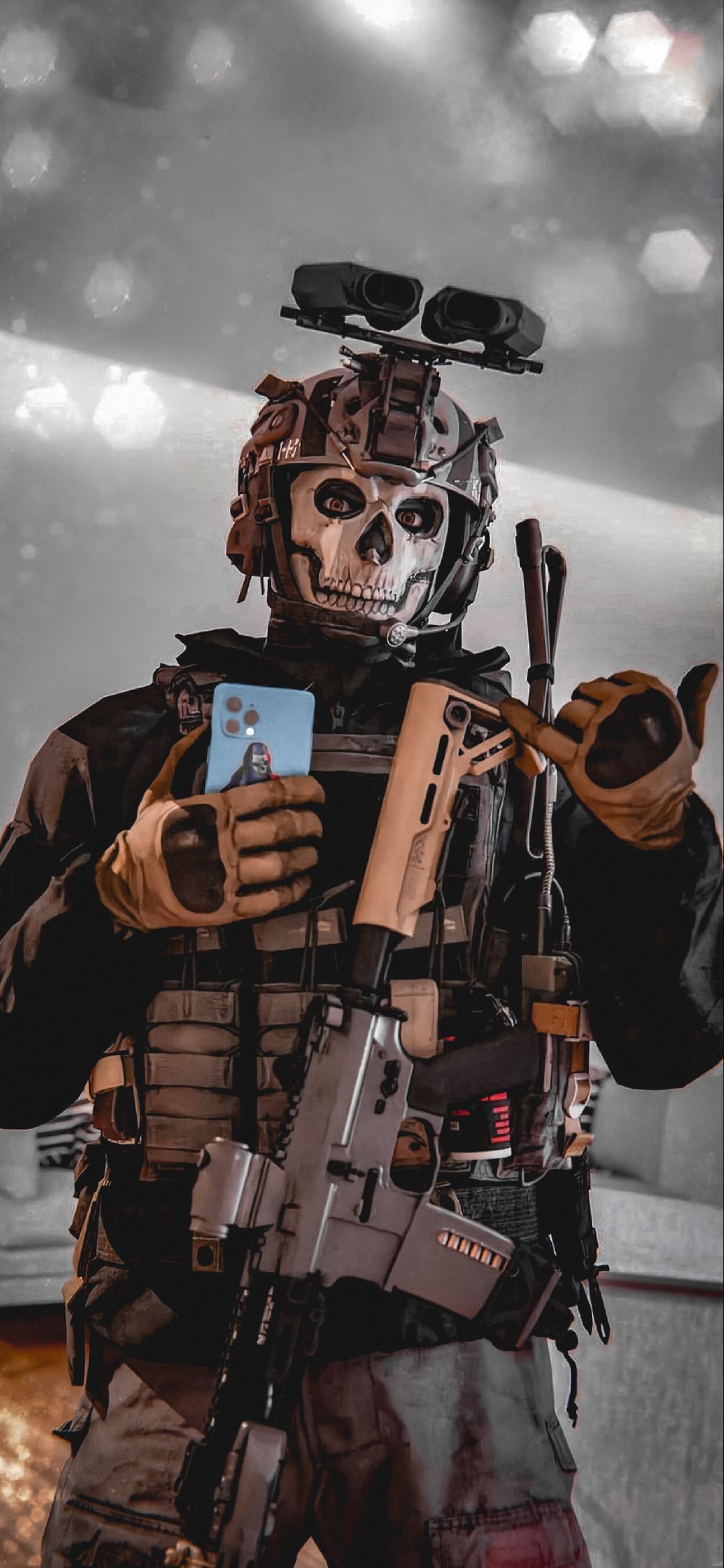 Ghost Skull Soldier Selfie - games wallpaper for OpersCraft