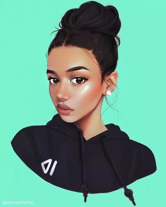 Girl in Hoodie Portrait - girl wallpaper for OpersCraft