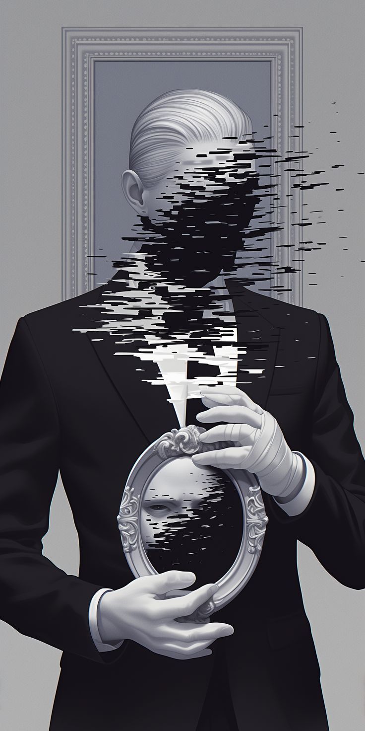 Glitch Portrait Mirror - random wallpaper for OpersCraft