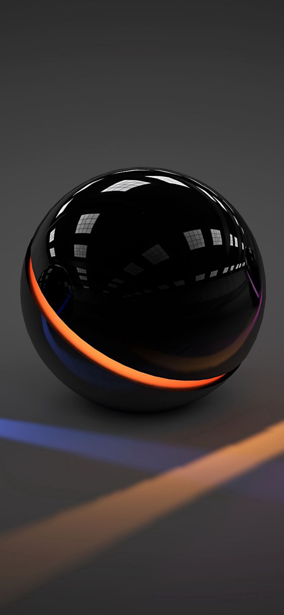 Glowing_Band_on_Dark_Sphere - abstract wallpaper for OpersCraft