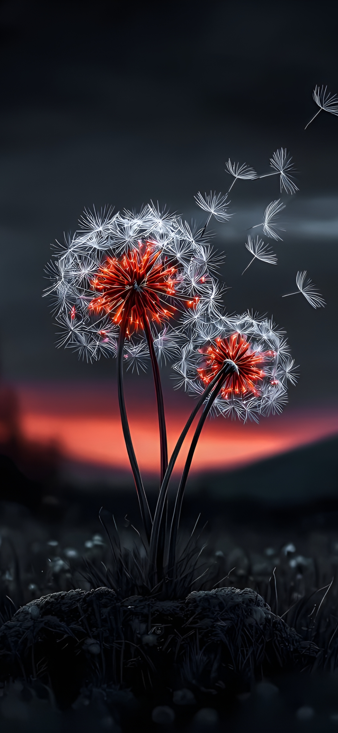 Glowing Dandelion Seeds - flowers wallpaper for OpersCraft