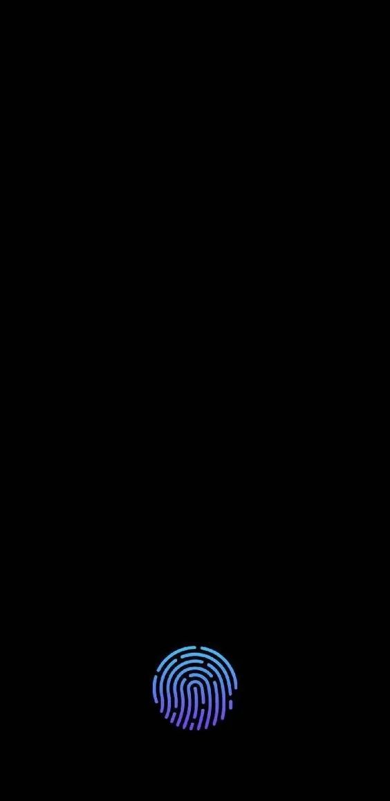 Glowing Fingerprint on Black - abstract wallpaper for OpersCraft