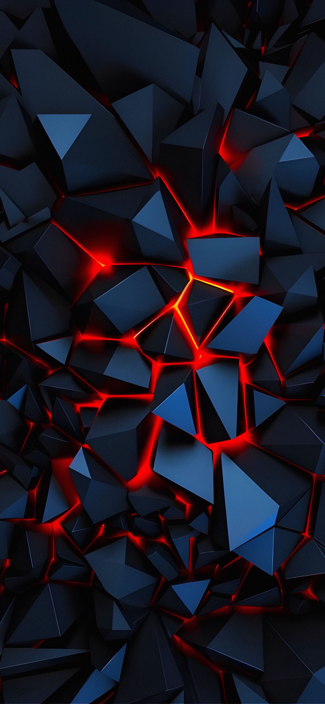 Glowing Geometric Fragments - abstract wallpaper for OpersCraft