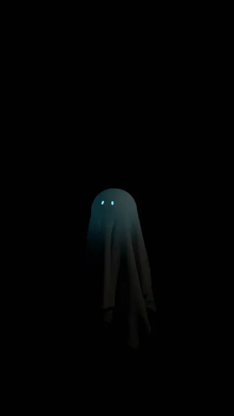 Glowing Ghost in the Dark - halloween wallpaper for OpersCraft
