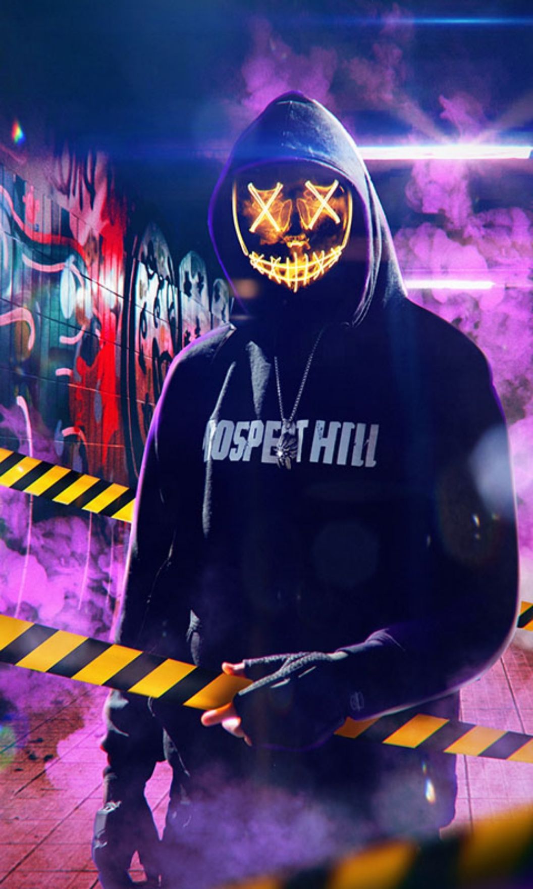 Glowing Masked Figure - mask wallpaper for OpersCraft