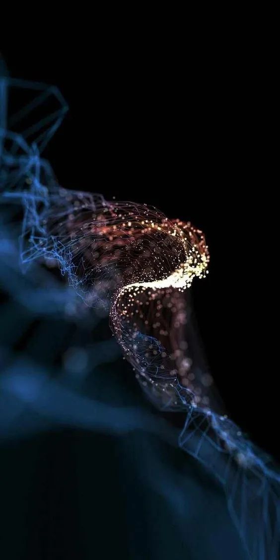 Glowing Particle Stream - abstract wallpaper for OpersCraft
