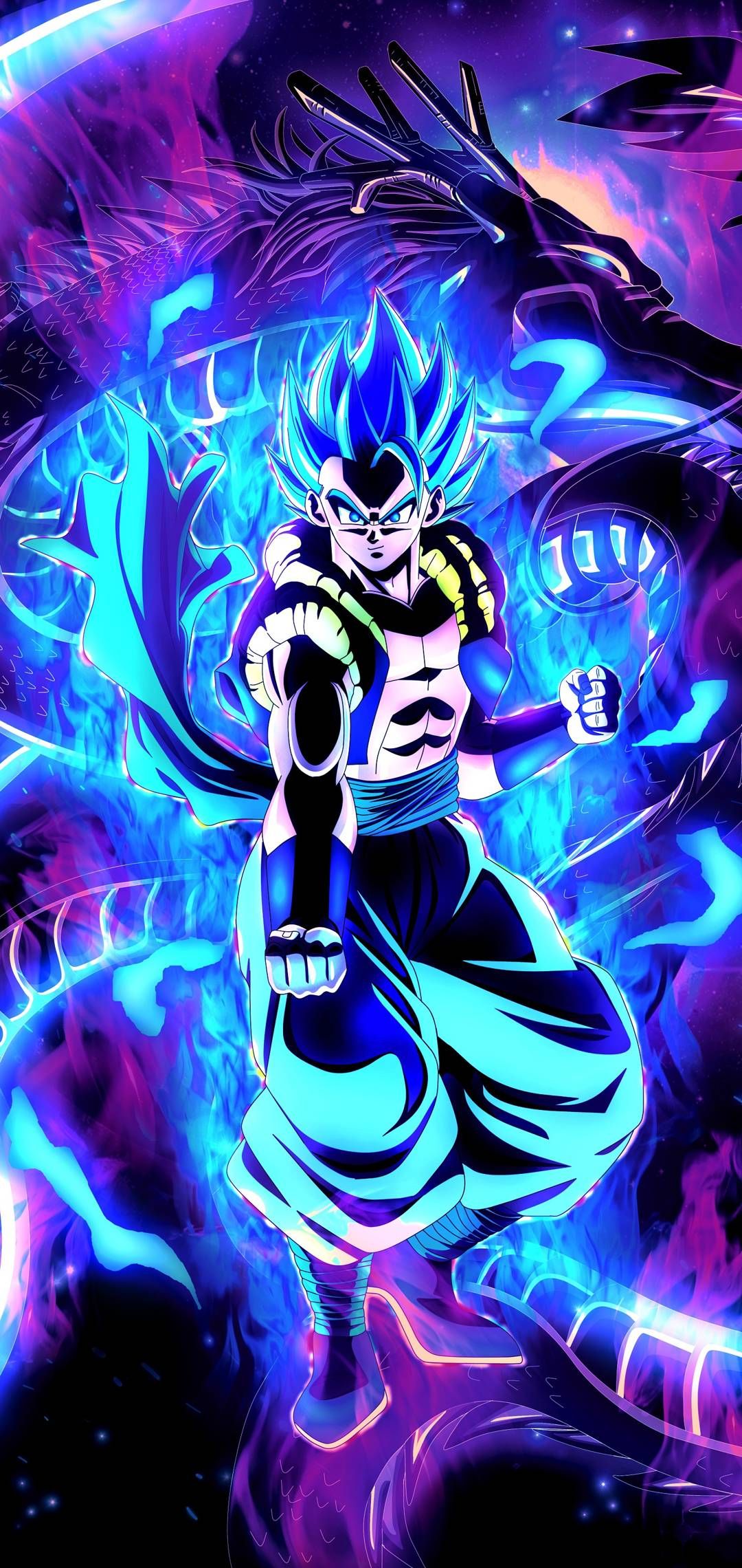 Gogeta Blue Dragon Aura - dragon ball wallpaper for OpersCraft