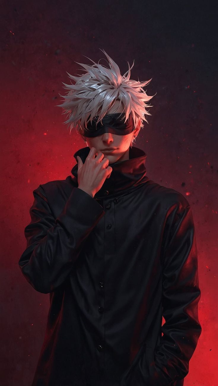 Gojo Satoru Fiery Aura - anime wallpaper for OpersCraft