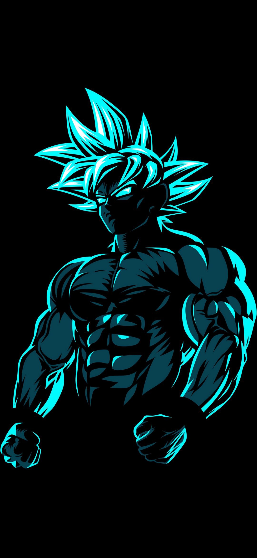 Goku Neon Silhouette - dragon ball wallpaper for OpersCraft