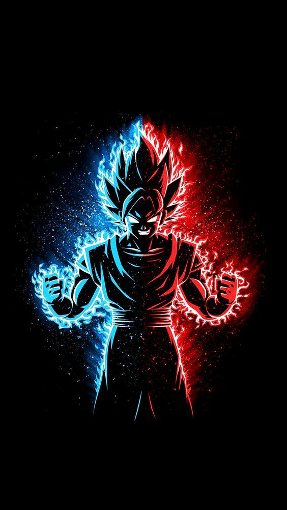 Goku Red and Blue - dragon ball wallpaper for OpersCraft