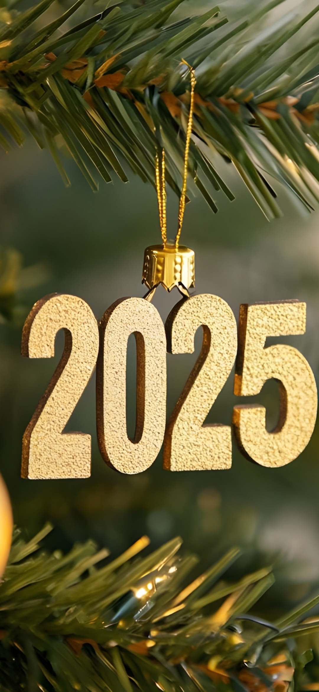 Golden 2025 Ornament - christmas wallpaper for OpersCraft
