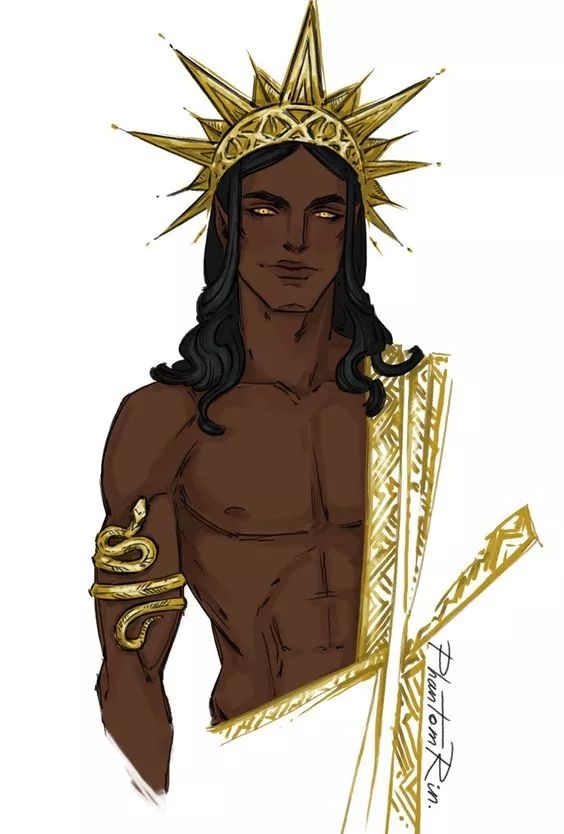 Golden Crowned Deity - fantasy wallpaper for OpersCraft