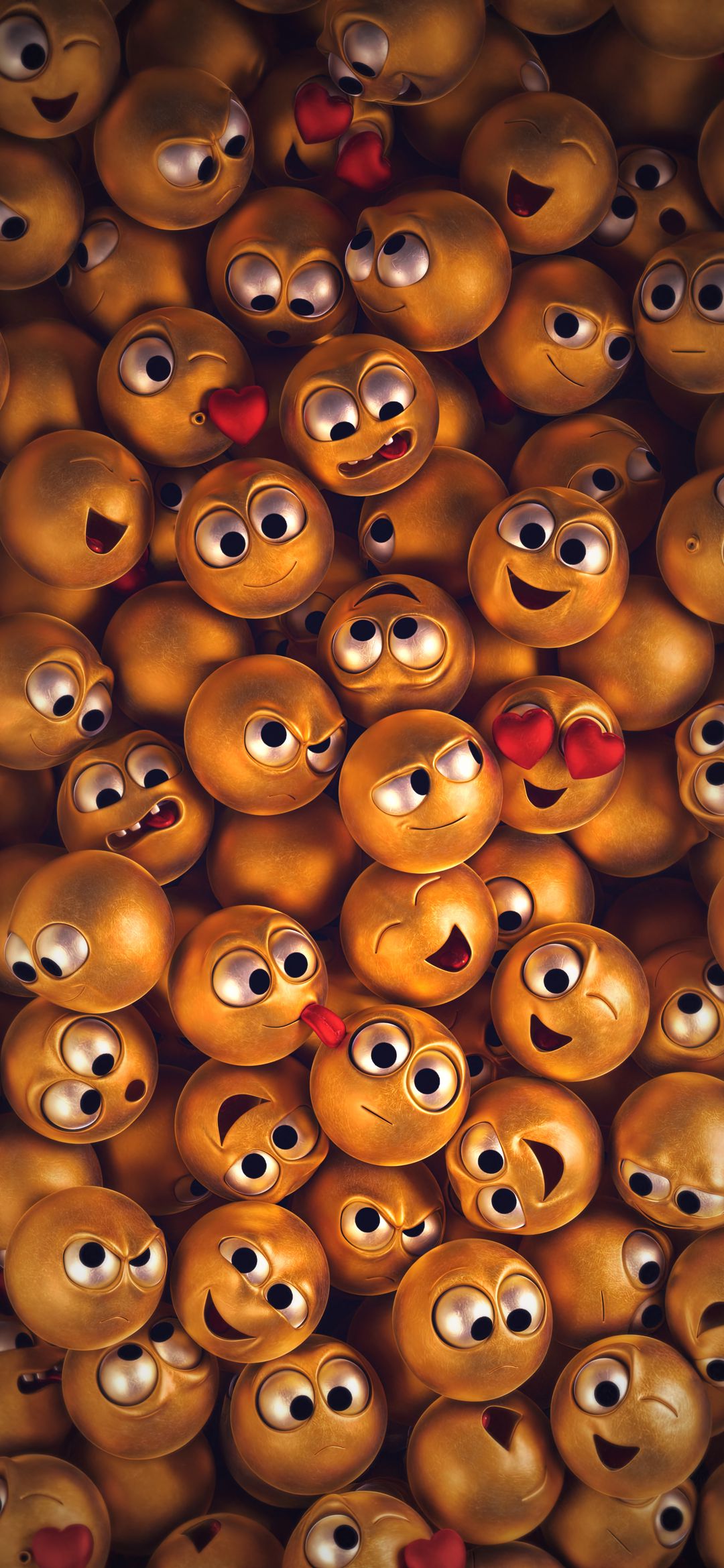 Golden Emoji Faces - emoji wallpaper for OpersCraft