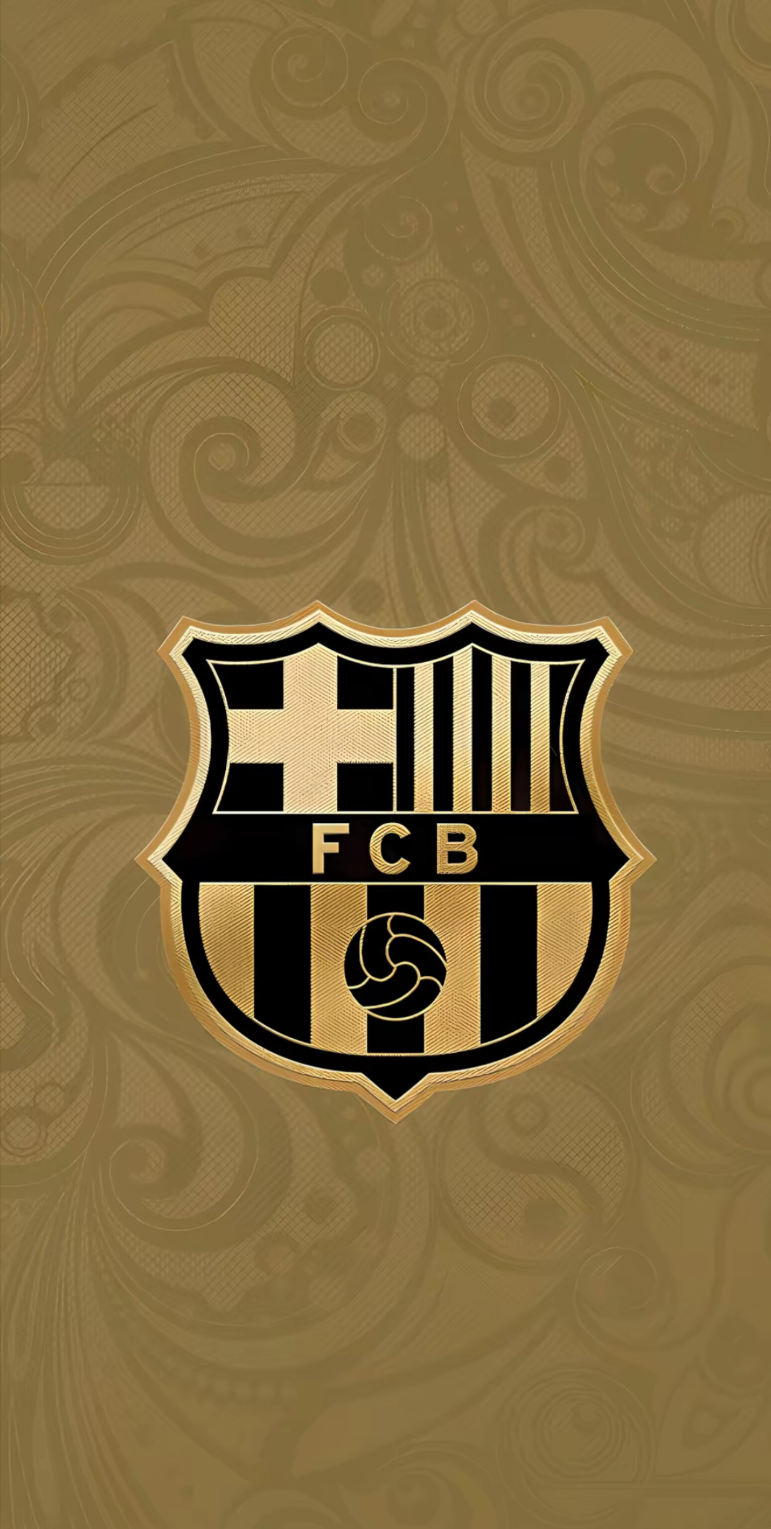 Golden FCB Emblem - logo wallpaper for OpersCraft