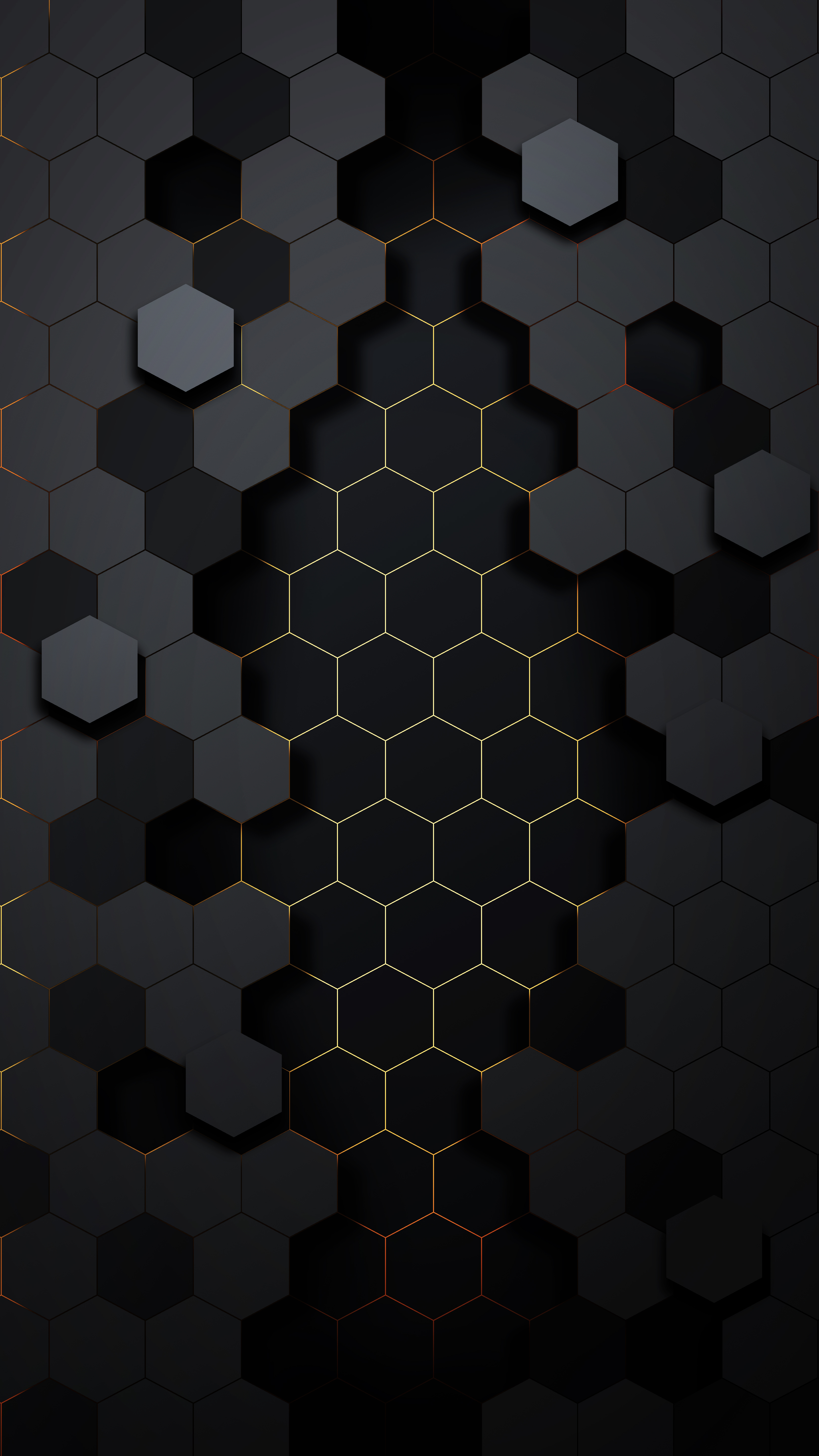 Golden Hexagon Abstract - abstract wallpaper for OpersCraft